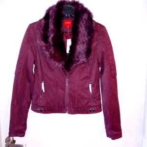 Guess Faux Suede Moto Jacket